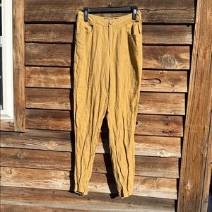 Dkny 100% linen pants trousers